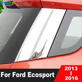 Накладка на спойлер заднего стекла Ford Ecosport 2013 2014 2015 2016 Хромированные автомобильные накладки на боковые стекла