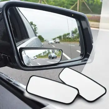 2 шт., Автомобильное зеркало заднего вида с поворотом на 360 градусов, Высококачественное Широкоугольное Регулируемое Прямоугольное зеркало для слепых зон
