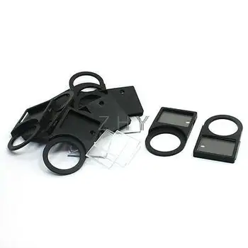 10 шт., черный пластиковый кнопочный переключатель, панель, держатель рамки для этикеток, 16 мм