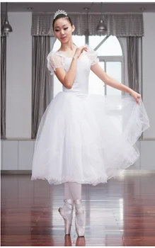 Балетная юбка-пачка для девочек, Пышное Белое Классическое Балетное платье, Балетные танцевальные костюмы для взрослых, профессиональная балетная пачка, Костюмы Лебединого озера 1