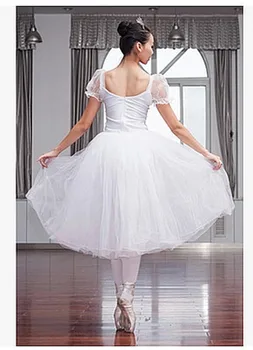 Балетная юбка-пачка для девочек, Пышное Белое Классическое Балетное платье, Балетные танцевальные костюмы для взрослых, профессиональная балетная пачка, Костюмы Лебединого озера 3