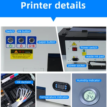 Принтеры A3 DTF Для Epson R1390 DTF Комплект для Переоборудования принтера с сушильной Машиной для Футболки Печатная Машина A3 DTF Теплопередающий принтер 2