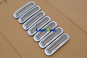 7 шт серебристых сетчатых решеток от насекомых для wrangler JK Bug Screen Cover ABS пластик