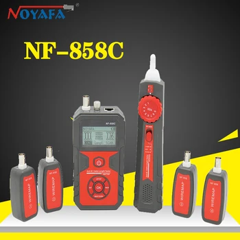 Noyafa NF-858C Тестер Проводки Линейный Локатор Портативный Кабельный Трекер RJ45 BNC VFL Измерение Длины кабеля Сетевой Тестер Инструменты