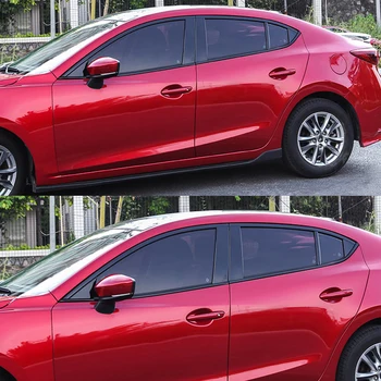 Для Mazda 3 Седан 2014 2015 2016 2017 2018 Нержавеющая сталь, черная накладка на наружное окно, накладка на подоконник, боковая крышка, 8 шт.