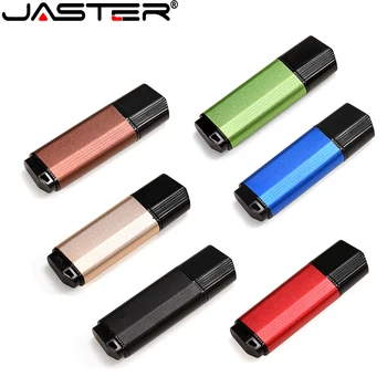JASTER Цветной Пластиковый USB Флэш-накопитель 128 ГБ Бесплатные Флешки с логотипом 64 ГБ Подарочный Брелок Memory Stick 32 ГБ U-диск 16 ГБ 8 ГБ 4 ГБ