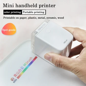 Портативный Мини-Струйный Мобильный цветной принтер Kongteng Mbrush с Рисунком символа на заказ, Карточный принтер для татуировок