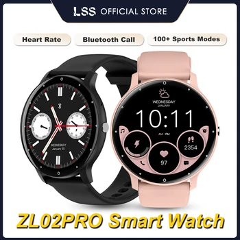 ZL02 PRO Смарт-часы 1,39 дюйма Bluetooth-вызов, кардиомонитор, голосовой голос, Спорт, фитнес, мужские Женские умные часы для Android iOS