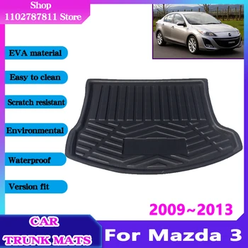 Автомобильные Коврики для багажника Mazda3 Аксессуары Mazda3 BL Седан 2009 ~ 2013 Водонепроницаемая Защита Противоскользящий Коврик Для Хранения Багажа 3D EVA Материал