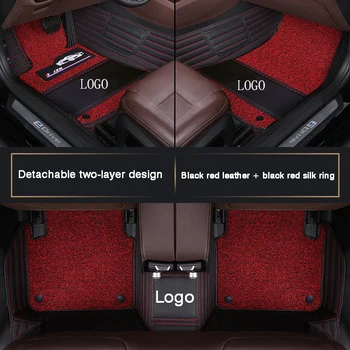 Высококачественный настраиваемый автомобильный коврик HLFNTF с полным объемом для пыле- и водонепроницаемого салона ACURA MDX 2014-2017 0