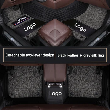Высококачественный настраиваемый автомобильный коврик HLFNTF с полным объемом для пыле- и водонепроницаемого салона ACURA MDX 2014-2017 1