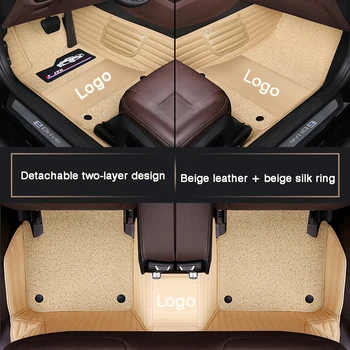 Высококачественный настраиваемый автомобильный коврик HLFNTF с полным объемом для пыле- и водонепроницаемого салона ACURA MDX 2014-2017 4