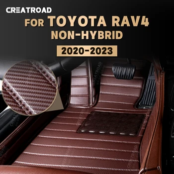 Изготовленные На заказ Коврики Из Углеродного Волокна Для Toyota RAV4 Non-Hybrid 2020 2021 2022 2023, Ковровое Покрытие Для Ног, Аксессуары Для интерьера Авто 0