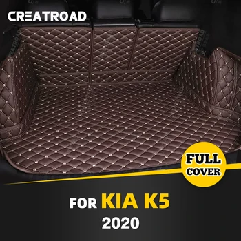 Автоматический коврик для багажника с полным покрытием Kia K5 2020, Защитный чехол для багажника из натуральной кожи, Аксессуары для защиты интерьера грузового лайнера 0