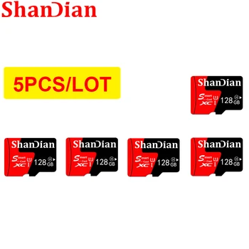 SHANDIAN 5/ШТ Высокоскоростная 64 ГБ Карта чтения и записи TF/Smart SD 128 ГБ Камера Внешняя память 32 ГБ Карта памяти Тахографа 16 ГБ