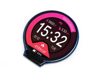 Модуль круглого ЖК-дисплея Waveshare 1,28 дюйма, 65K цветов RGB, разрешение 240 * 240, интерфейс SPI, поддержка Raspberry Pi/Jetson Nano и т. Д 0
