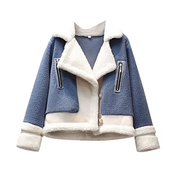 2022 новое Вязаное пальто из овечьей шерсти, Женская Осенне-Зимняя Корейская Модная куртка с длинным рукавом, Женская Универсальная Верхняя одежда с карманами