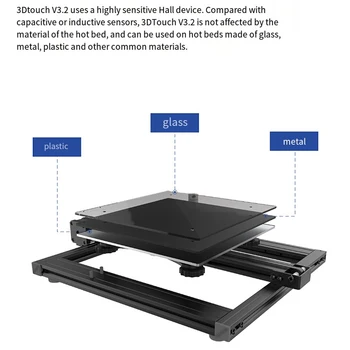 Сенсорный датчик 3D-принтера, датчики выравнивания кровати, Аксессуары для печатной машины 3
