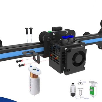 Сенсорный датчик 3D-принтера, датчики выравнивания кровати, Аксессуары для печатной машины 4