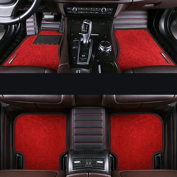 Высококачественный индивидуальный одно- и двухслойный съемный автомобильный коврик в полоску для Ferrari 612 Scaglietti Автозапчасти