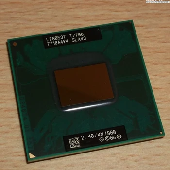 1 шт. Для ноутбука Intel Core 2 Duo T7700, процессор для ноутбука, процессор PGA 478, кэш-память процессора/2,4 ГГц/800/двухъядерный