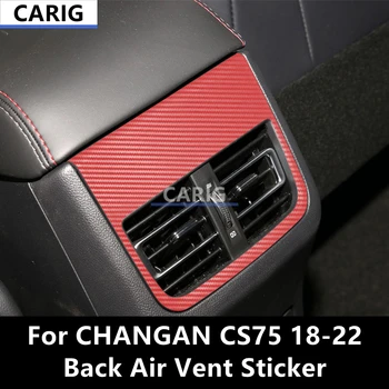 Для CHANGAN CS75 18-22 Наклейка на заднее вентиляционное отверстие Модифицированная защитная пленка для салона автомобиля из углеродного волокна Модификация аксессуаров