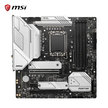 MSI Новая Материнская плата MAG B660M MORTAR MAX WIFI DDR4 + процессор i7 12700F с поддержкой Intel 12/13 128 ГБ Micro-ATX Wi-Fi 6E Placa mãe 2