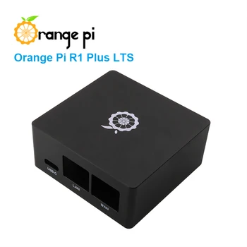 Плата Orange Pi R1 Plus LTS в черном металлическом корпусе 1