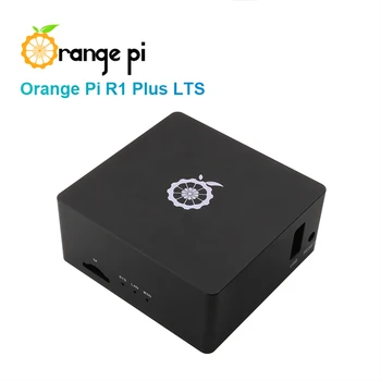 Плата Orange Pi R1 Plus LTS в черном металлическом корпусе 2