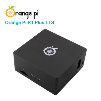 Плата Orange Pi R1 Plus LTS в черном металлическом корпусе 3