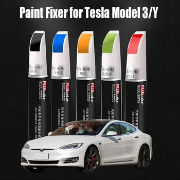 Ручка для ремонта автомобильной краски для Tesla model 3 Y, аксессуары для ремонта автомобильной краски, Черный, Белый, Красный, Синий, Серебристый