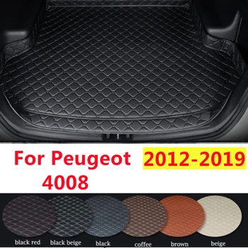 SJ High Side Custom Подходит Для Peugeot 4008 2012-13-14-2019 Всепогодный Водонепроницаемый Коврик Для Багажника Автомобиля, Чехол Для заднего Грузового Лайнера, Ковер