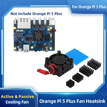 Оранжевый Специальный охлаждающий вентилятор Pi5 Plus, активный радиатор с термонакладками для платы OPI 5 Plus 0