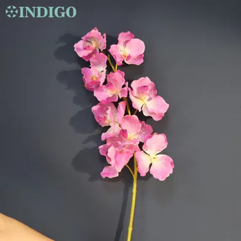 Фиолетовая Орхидея Ванда 100 см, Настоящее Сенсорное Латексное Покрытие, Лепесток Свадебного Искусственного Цветка, Большое Цветочное Украшение Для Вечеринки - INDIGO