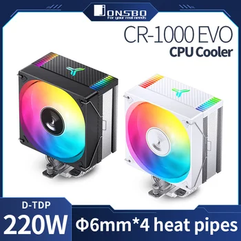 Jonsbo CR1000 EVO 4 Тепловые Трубки ARGB PWM CPU Processador Воздушный Охладитель для LGA1700 1200 1151 1155 1156 AMD AM4 AM5 220 Вт ПК Радиатор