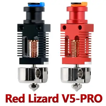 3D-принтер Hotend Red Lizard V5 Pro V6 Hotend В сборе из биметаллической жаропрочной Меди Hotend для Ender 3 Ender-3 V2 CR10 CR10S