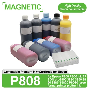 Пигментные чернила + Cartirgde для Epson P808 P800 чернила EPSON pro3800 3880 3850 3890 3885 T5820 P6080 чернила для плоттера широкоформатного принтера