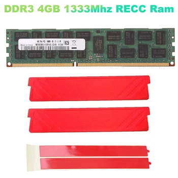 4 ГБ Оперативной Памяти DDR3 1333 МГц RECC + Охлаждающий Жилет PC3L-10600R 240Pin 2RX4 1,5 В REG ECC Memory RAM Для материнской платы X79 X58