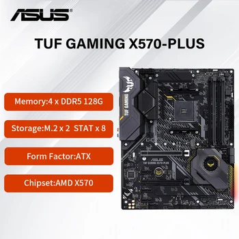 Новая материнская плата ASUS TUF GAMING X570-PLUS с PCIe 4.0, dual M.2, HDMI, DP, SATA 6 Гб/с, USB 3.2 Gen 2 и подсветкой Aura Sync RGB