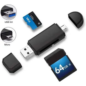 VODOOL USB Micro USB Card Reader SD/Micro SD TF OTG Смарт-Адаптер Для Карт Памяти Для ПК Компьютер Ноутбук Cardreader SD Card Reader