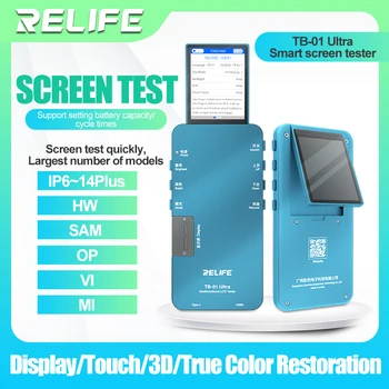 RELIFE TB-01 Ультра Умный Тестер Экрана для телефона 6-14 Plus HW SAMSUNG XIAOMI 3D Сенсорный Дисплей Батарея Быстрое Обнаружение Инструмент Для Ремонта