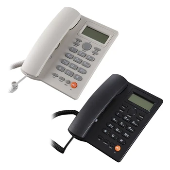 Проводной стационарный телефон KX-T2025, стационарные телефоны с большой кнопкой и функцией идентификации вызывающего абонента, стационарный телефон для офиса
