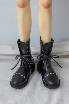 Обувь для куклы bjd sd Подходит для ботильонов 1/3 и 1/4 и дяди, ботильоны на мягкой подошве с заклепками, аксессуары для куклы bjd