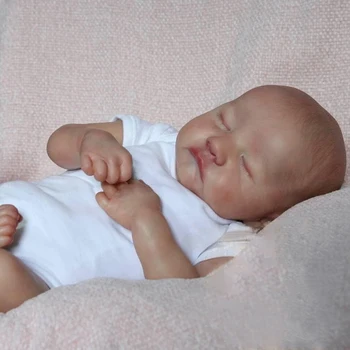 19-дюймовая Кукла Boneca Bebe Реалистичный Новорожденный Ребенок, Приятная кукла-младенец, Спящий Леви Бонекас 1