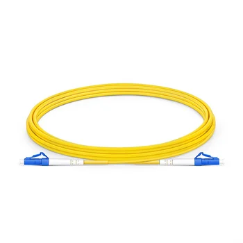 3 м (10 футов) LC UPC к LC UPC Симплексный однорежимный ПВХ (OFNR) волоконно-оптический соединительный кабель 2,0 мм