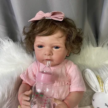 50 СМ Уже готовая кукла Реборн с реалистичными волосами ручной работы для новорожденных, игрушечная фигурка 