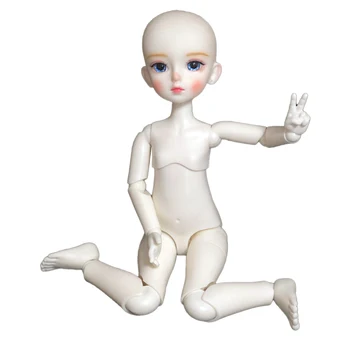 Новый 1/6 Bjd Макияж Кукла Голова 30 см Кукла Механическое соединение Тела DIY Кукла Дети Девочки Кукла игрушка в подарок