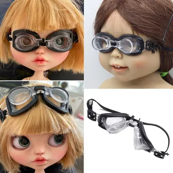 Очки для плавания для кукол из искусственной кожи, модные куклы 1/6 BJD, очки для плавания, аксессуар для куклы, украшение для очков для дайвинга, кукла