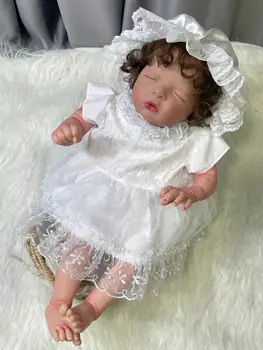 52 см Новорожденный ребенок Реборн Луиза реалистичная 3D картина с ручными имплантированными волосами Коллекция художественных кукол подарок для девочек детские игрушки