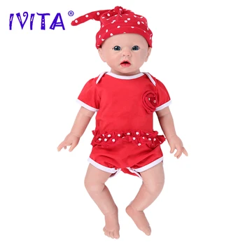 IVITA WG1519 19 дюймов 3700 г 100% Силиконовая Кукла для Всего Тела Reborn Baby Doll Новорожденная Девочка Реалистичные Неокрашенные DIY Пустые Детские Игрушки